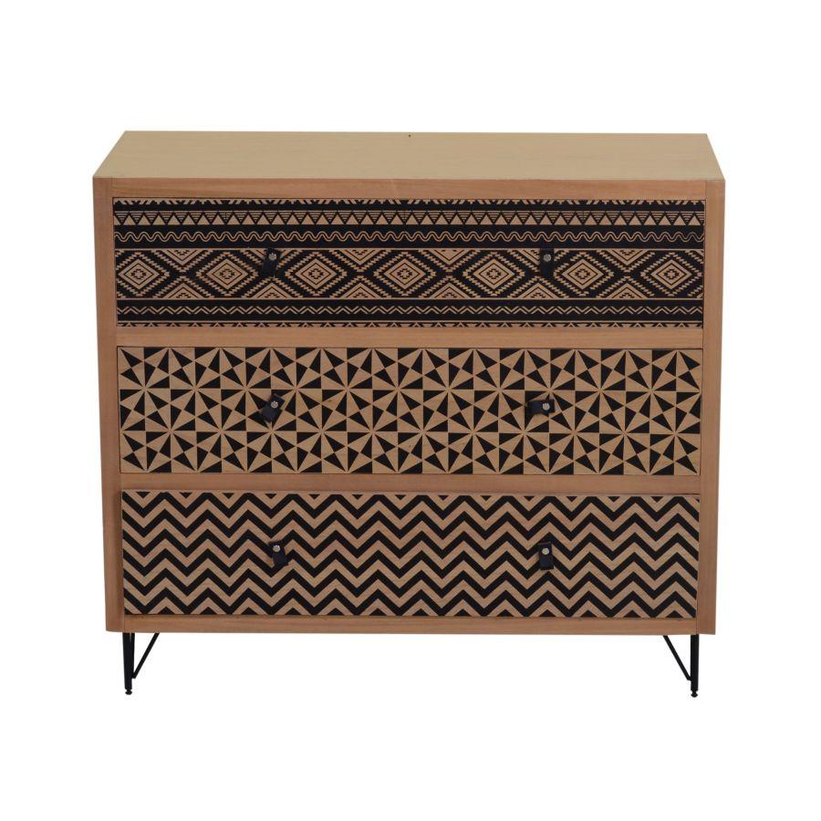 Mobile budapest como 3 cassetti cm 80x 36 x h70