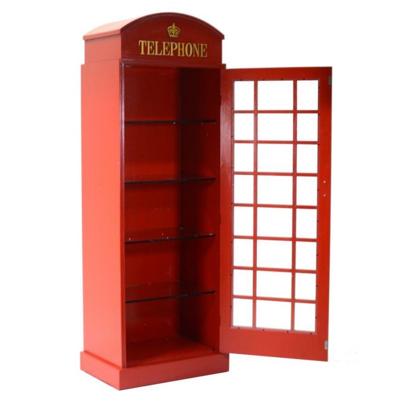 Mobile cabina telefonica rosso h180 cm