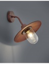 Applique 1xE27 Brenta Ruggine Diffusore Vetro IP44 Trio Lighting