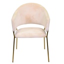 Poltrona in velluto Rotterdam crema