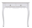 Mobile consolle 2 cassetti legno bianco Blanc cm 80 x 40 x 75
