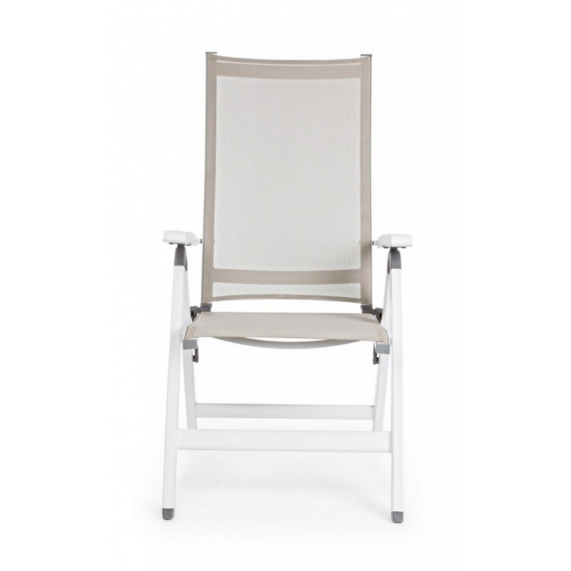 Poltrona per esterno Pieghevole CRUISE Bianco 59x71x h 113 cm