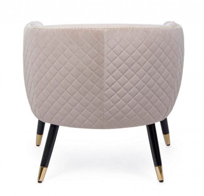 Poltrona rivestita stile atmosphere beige