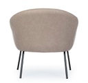 Poltrona tortora in velluto stile design