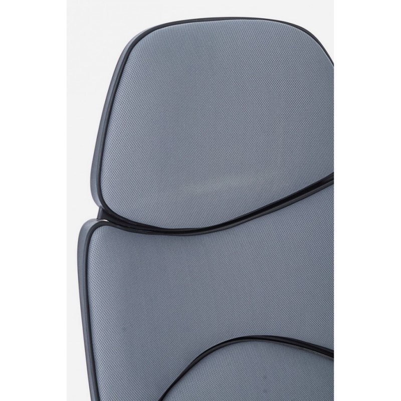 Poltrona ufficio con braccioli in tessuto Grigio Scuro ARMSTRONG 64x69 x h118,5-128 cm