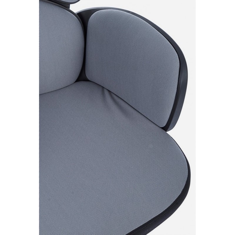 Poltrona ufficio con braccioli in tessuto Grigio Scuro ARMSTRONG 64x69 x h118,5-128 cm
