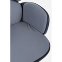 Poltrona ufficio con braccioli in tessuto Grigio Scuro ARMSTRONG 64x69 x h118,5-128 cm