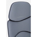 Poltrona ufficio con braccioli in tessuto Grigio Scuro ARMSTRONG 64x69 x h118,5-128 cm