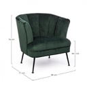 Poltrona verde stile design