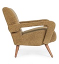 Poltrona vintage marrone-beige Berna Palm