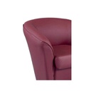 Poltroncina rivestita in ecopelle bordeaux 75x66xh.76 cm