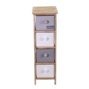 Mobiletto brenda cassettiera bottone 4 cassetti cm 26x32h81