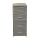 Mobiletto cassettiera 4 cassetti crema cm 43x36