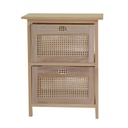 Mobiletto legno cassettiera naturale rettangolare cm 39 x 27,5 x h50