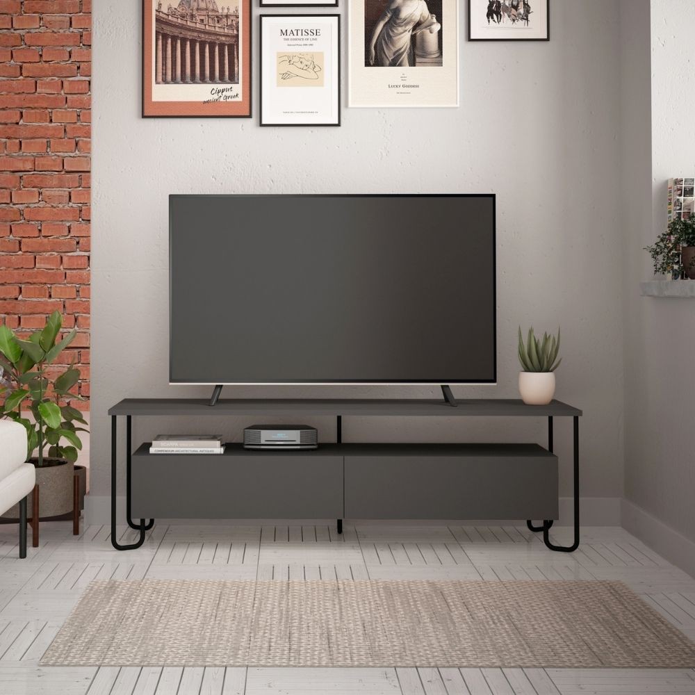 Porta Tv Cornea due ante antracite (CORNEAANTRACITE)
