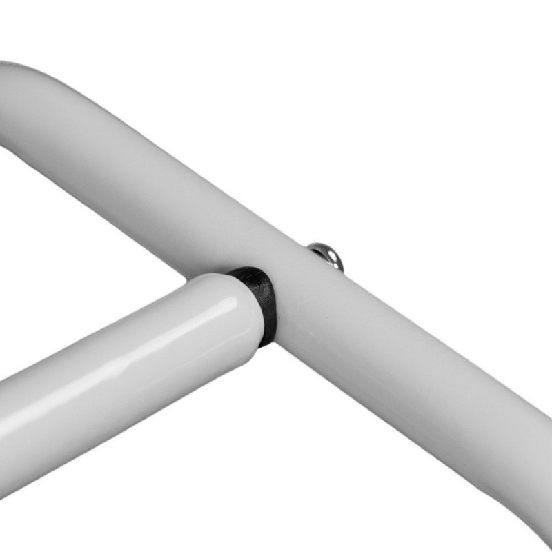 Porta asciugamani in metallo Bianco DH52214 43x25x h78 cm