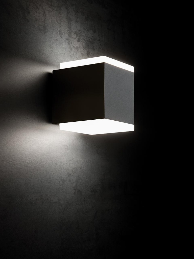 Applique 6W+6W Led 4000K  linea tango  grafite