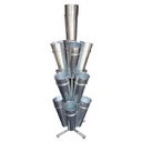 Portafiori metallo 13 posti 4 piani cmø46 x 46 x h150