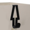 Portaombrelli metallo mongolfiera biancoquadro cm15,5x15,5h49