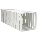 Portaombrelli metallo righe bianco quadro cm 15