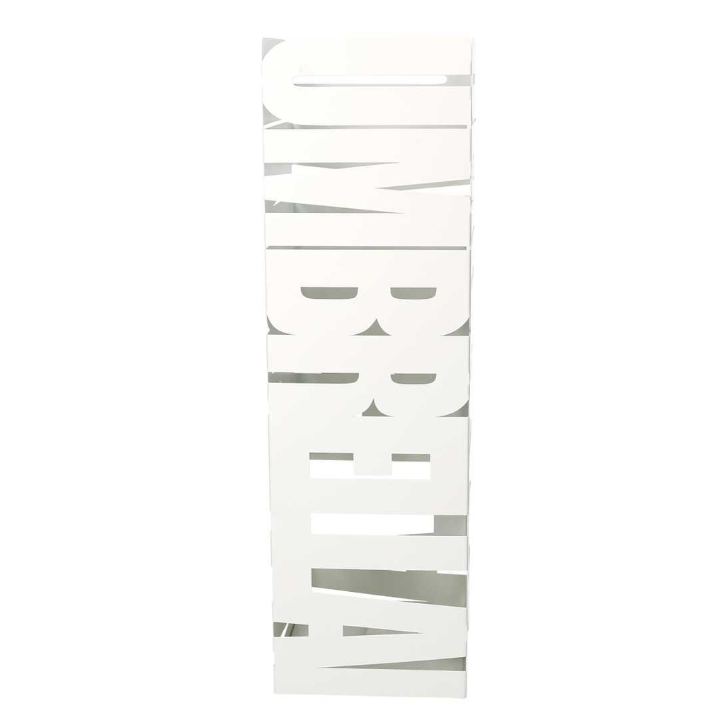 Portaombrelli metallo righe bianco quadro cm 15