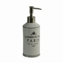 Portasapone liquido ceramica paris bianco cmø7