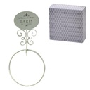 Portasciugamani a muro metallo paris bianco anello cm 20x6h38