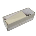 Portascopino ceramica bianco geometricocm 10
