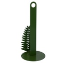 Portascottex metallo foglia alloro verde scuro tondo ø15h33