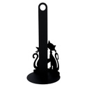 Portascottex metallo gatti nero tondo cm ø15h33