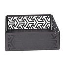 Portatovaglioli metallo frecce grigio scuro quadrato cm16,5x16,5x6