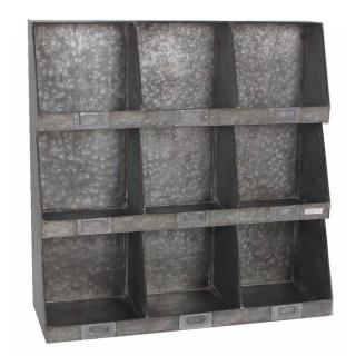 Portatutto metallo 9 posti cm 61x21h61
