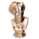 Portavaso resina busto oro cm35,8x36h58