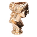 Portavaso resina busto oro cm35,8x36h58