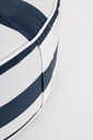 Pouf Righe Gonfiabile Bianco-Blu