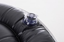 Pouf Righe Gonfiabile Bianco-Grigio