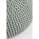 Pouf intrecciato menta bizzotto cm 80