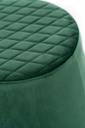 Pouf velluto metallo verde cm 46,5 x 46,5 x h 33