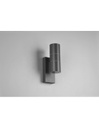 Applique Cilindro Doppia Emissione Laredo Antracite IP44 Sensore Crepuscolare Trio Lighting
