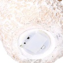 Puff metallo velluto cipria tondo cmø36h42