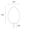 Puntoluce E27  linea egg  bianco