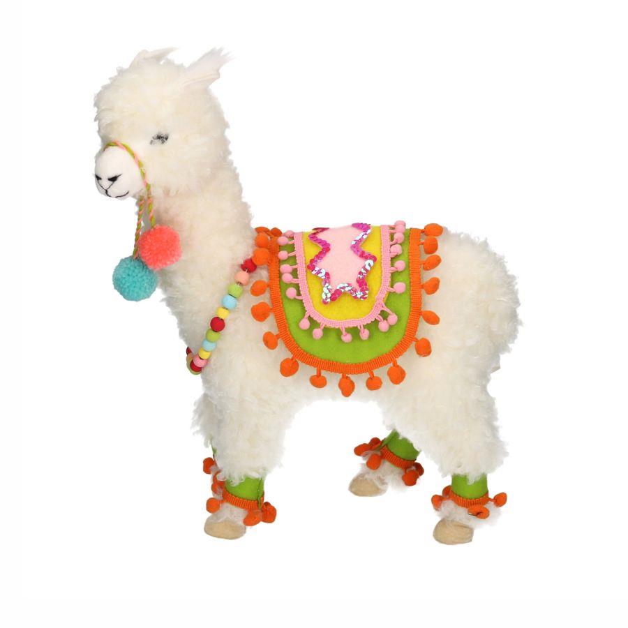 Pupazzo lama tessuto cm 28x11