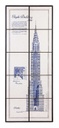 Quadro Chrysler building in legno e piastrelle di ceramica 43x104x400h cm