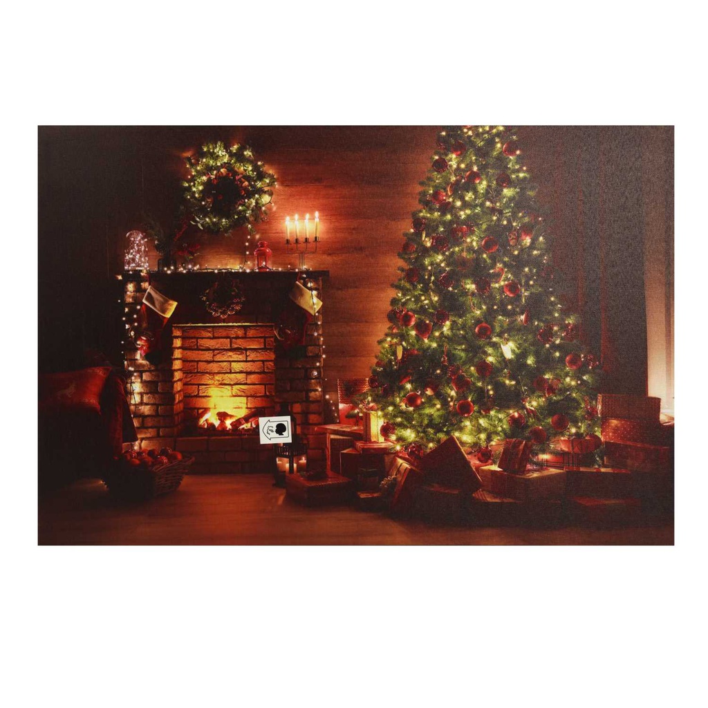 Quadro led legno multicolor rettangolare cm60x40h1,8