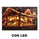 Quadro led legno multicolor rettangolare cm60x40h1,8