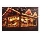 Quadro led legno multicolor rettangolare cm60x40h1,8
