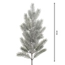 Ramo di Natale decorativo innevato H 49 cm