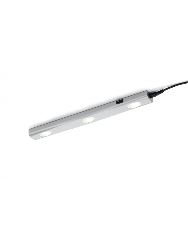 Reglette Applique 3 Led Aragon Alluminio L40 cm Trio Lighting