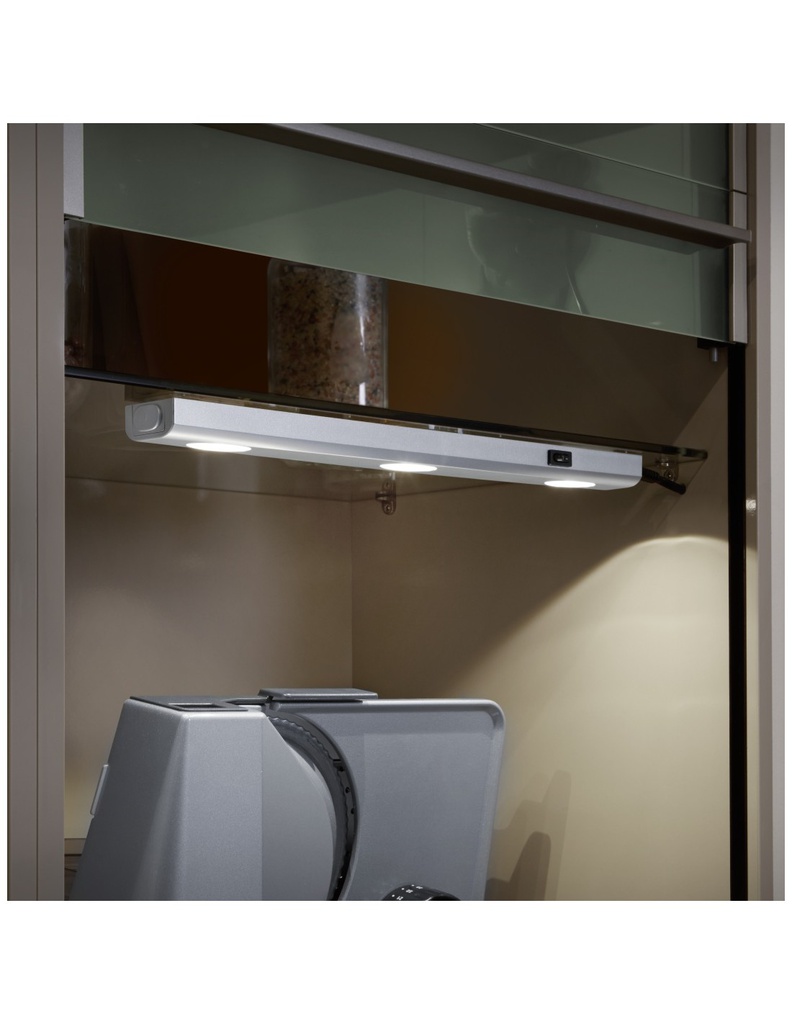 Reglette Applique 3 Led Aragon Alluminio L40 cm Trio Lighting