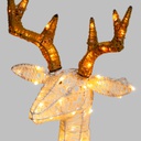 Renna 3D H85cm 160 LED Serie LHC Luci di Natale